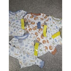 NWT Lot of 4 Boys Bamboo 2-piece Pajamas 24m & 2T
